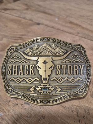 Boucle de ceinture Shack Story - or et aqua