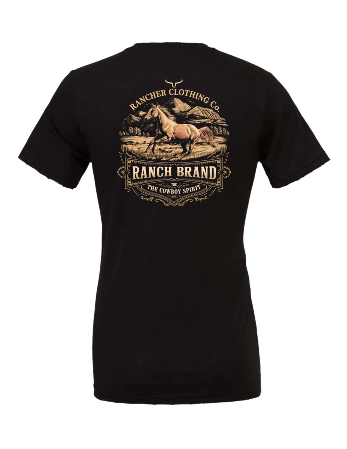 T-shirt Ranch Brand - Free horse