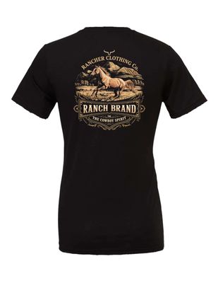 T-shirt Ranch Brand - Free horse