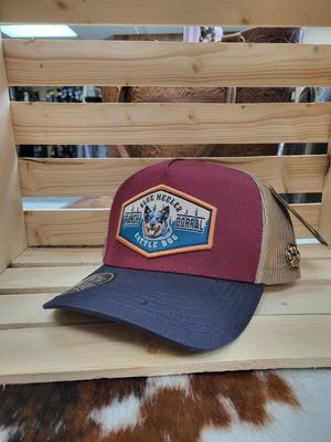 Casquette Ranch&amp;Corral - Cattle dog rouge