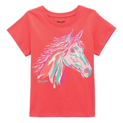 T-shirt Wrangler pour fillettes - tête de cheval