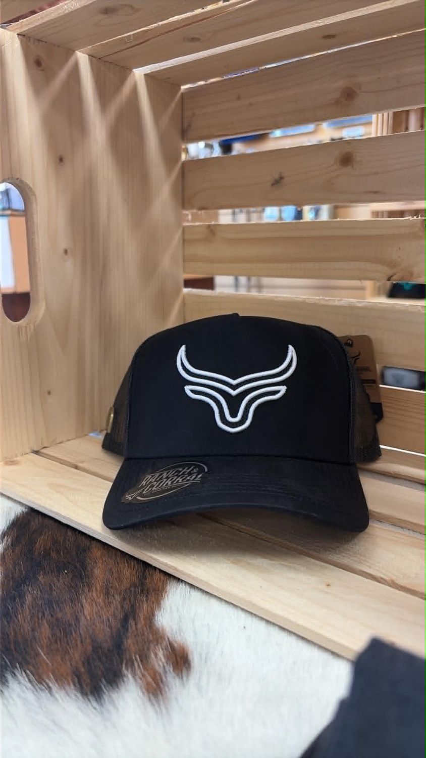 Casquette Ranch&amp;Corral - logo noir et blanc