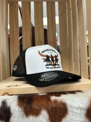 Casquette Ranch&amp;Corral - Cowboys blanc/noir
