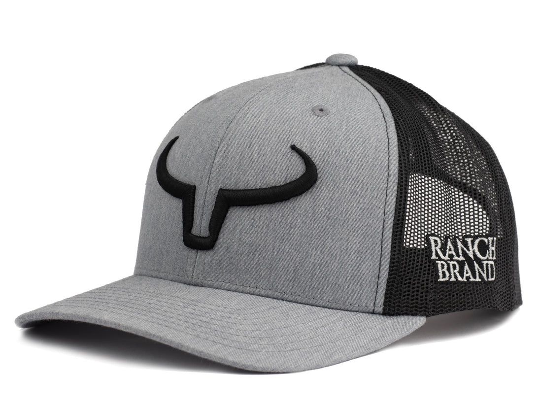 Casquette Ranch Brand pour enfant - Rancher, Colour: Gris/Mesh Blanc/Logo Noir