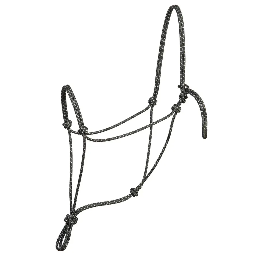 Licou en corde - Silvertip, Colour: Noir/Argent, Size: Small