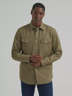 Chemise doublée en flanelle Wrangler - Woodland green