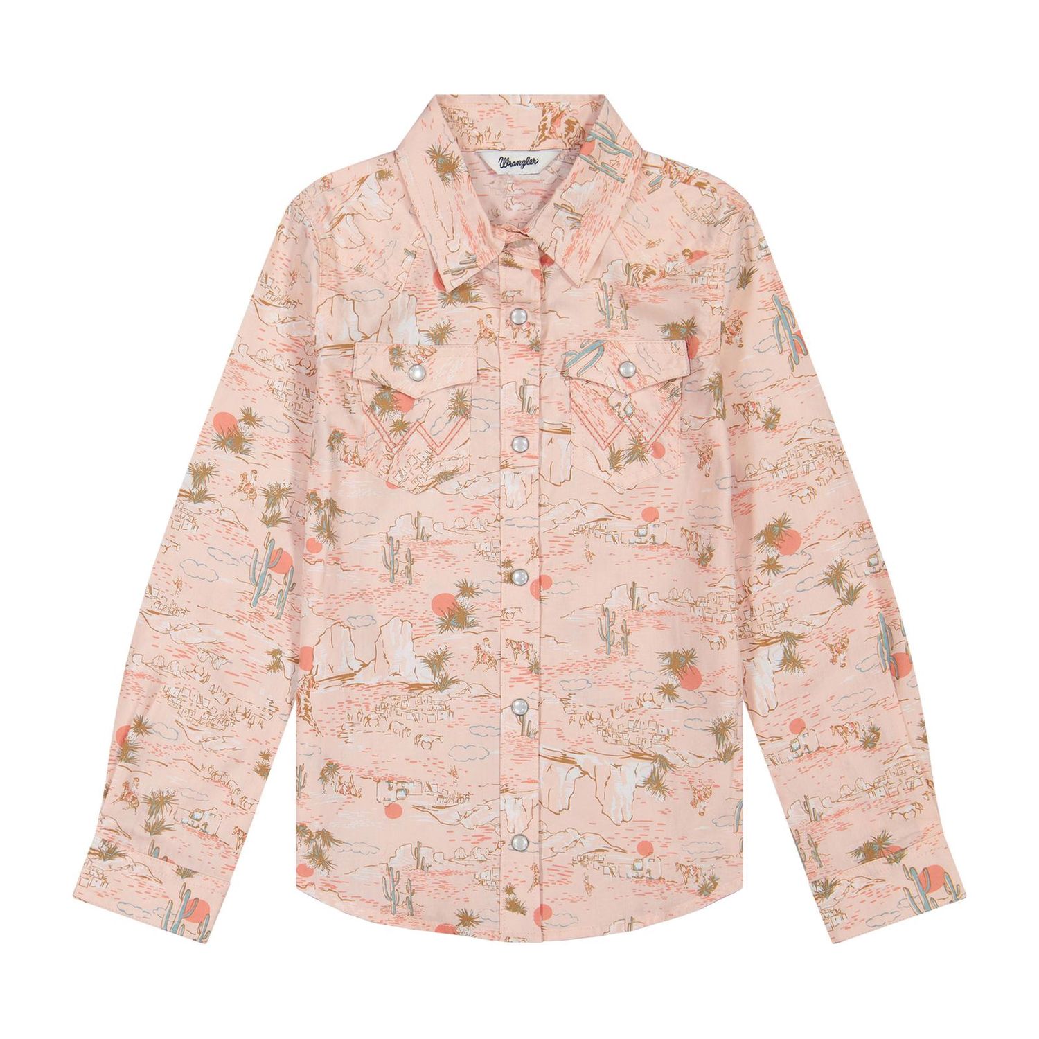 Chemise Wrangler pour fille - Rose désert