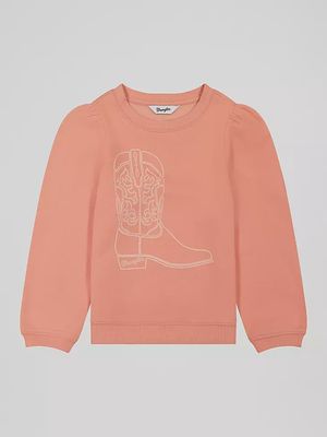 Sweatshirt Wrangler pour fille - Pink boot