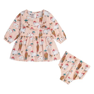 Cache-couche Wrangler pour fillette - Rose