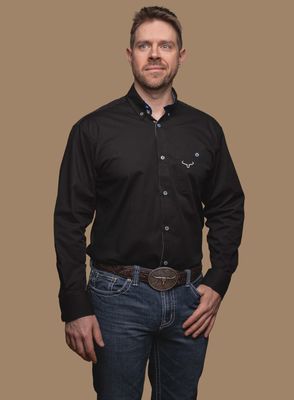 Chemise Ranch Brand pour homme - Noir