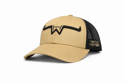 Casquette HW pour enfant - Beige &amp; Logo noir