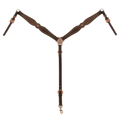 Bricole festonné à fleurs de style western