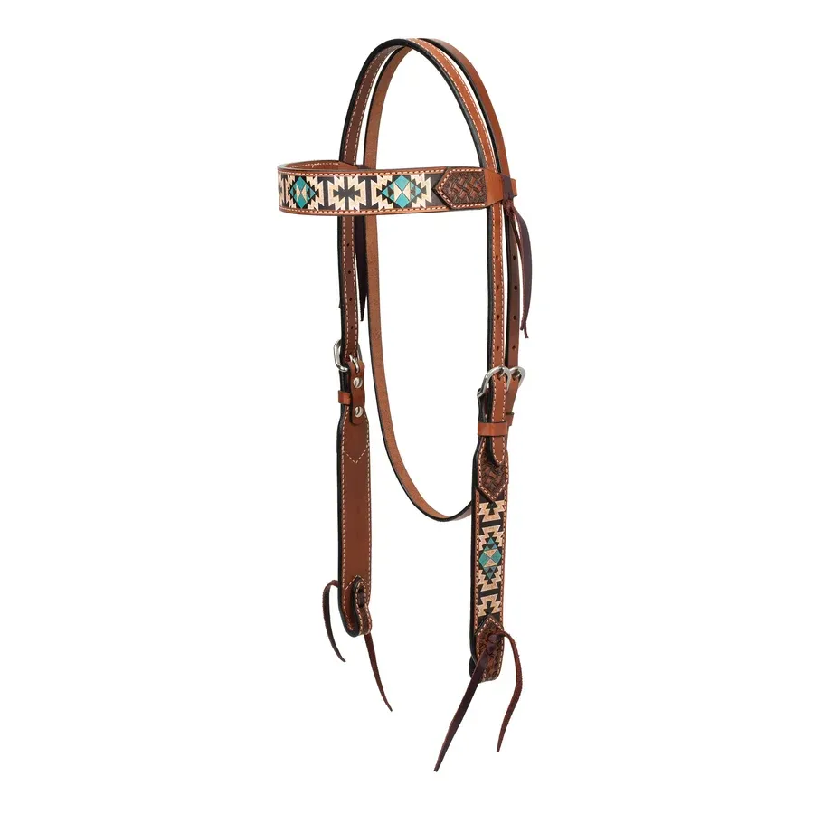 Bride à oreille Weaver - Turquoise cross Aztec