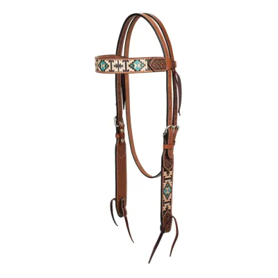 Bride à oreille Weaver - Turquoise cross Aztec
