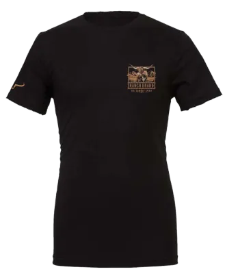 Ranch Brand | T-Shirt Homme Longhorn 8 | Noir