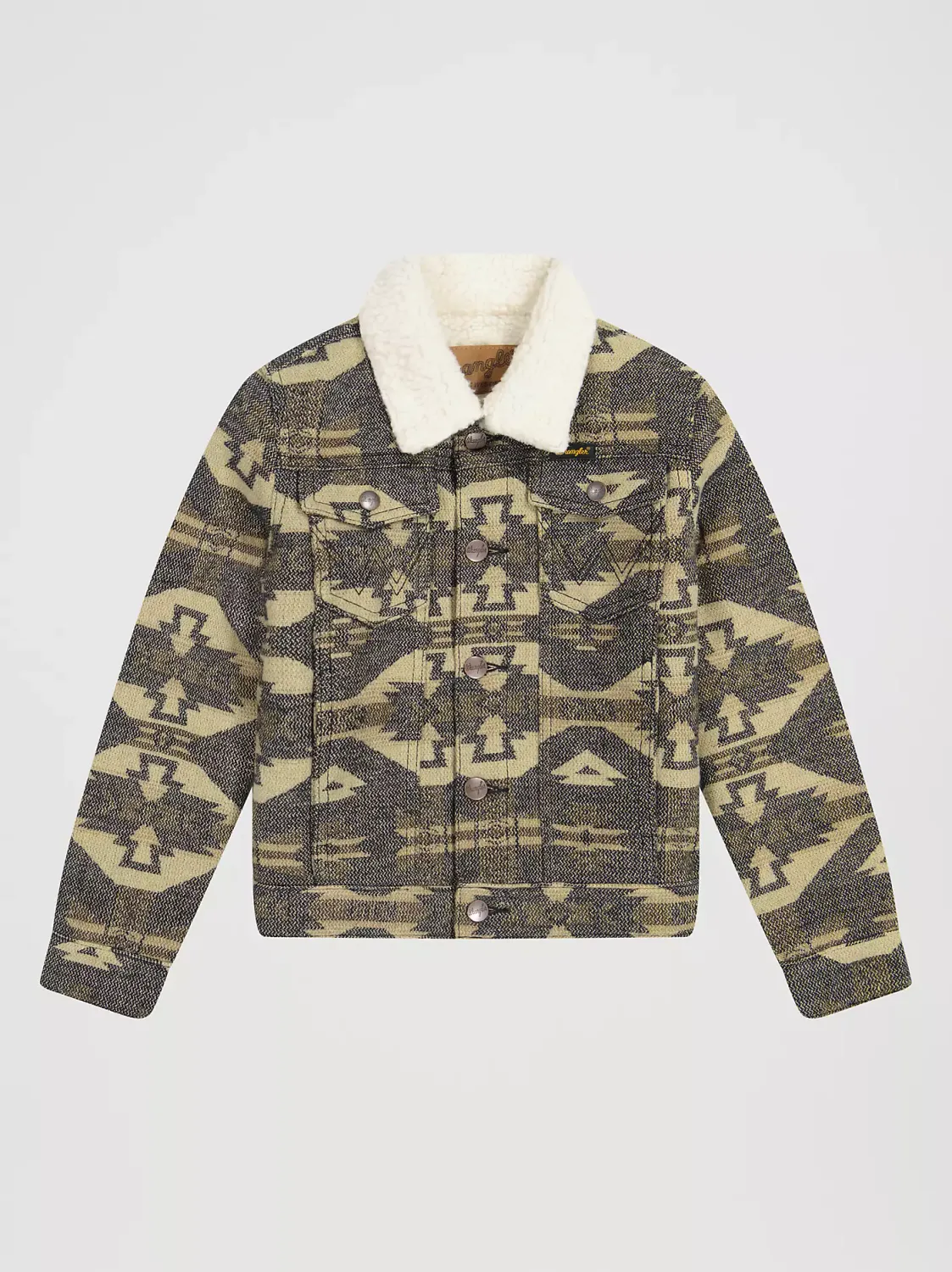 Veste doublée en sherpa Jacquard pour garçon Wrangler
