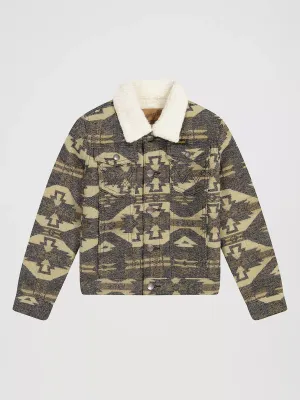 Veste doublée en sherpa Jacquard pour garçon Wrangler