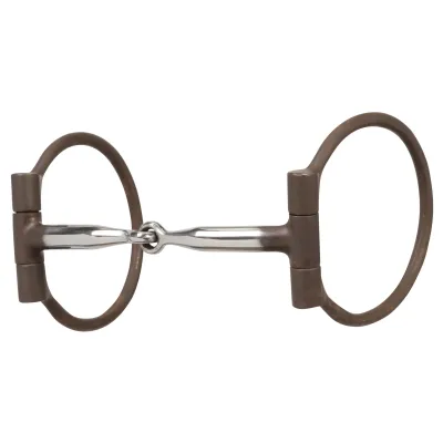 Mors en D décalé polyvalent avec mors simple en fer doux de 5 pouces
