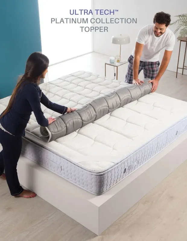 TOPPER FOR TWIN WITH STRAPS 38x75”/96.5x190.5cm