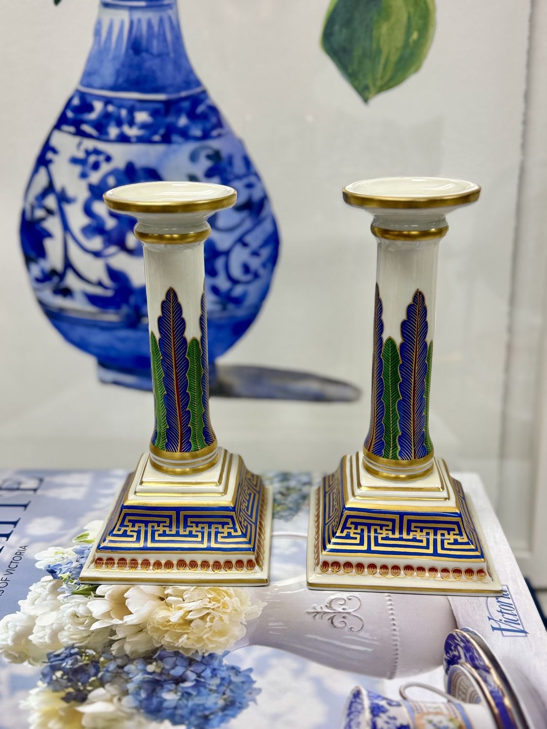 Mottahedeh Candlesticks
