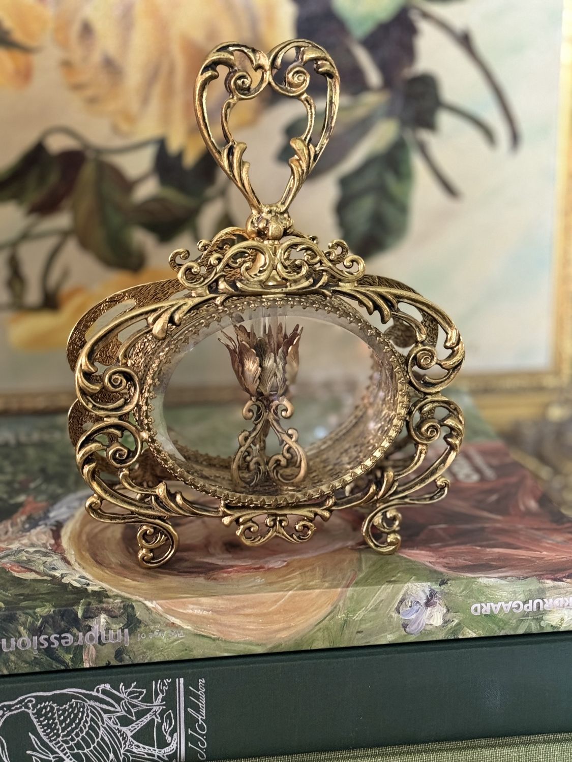 Brass perfume bottle