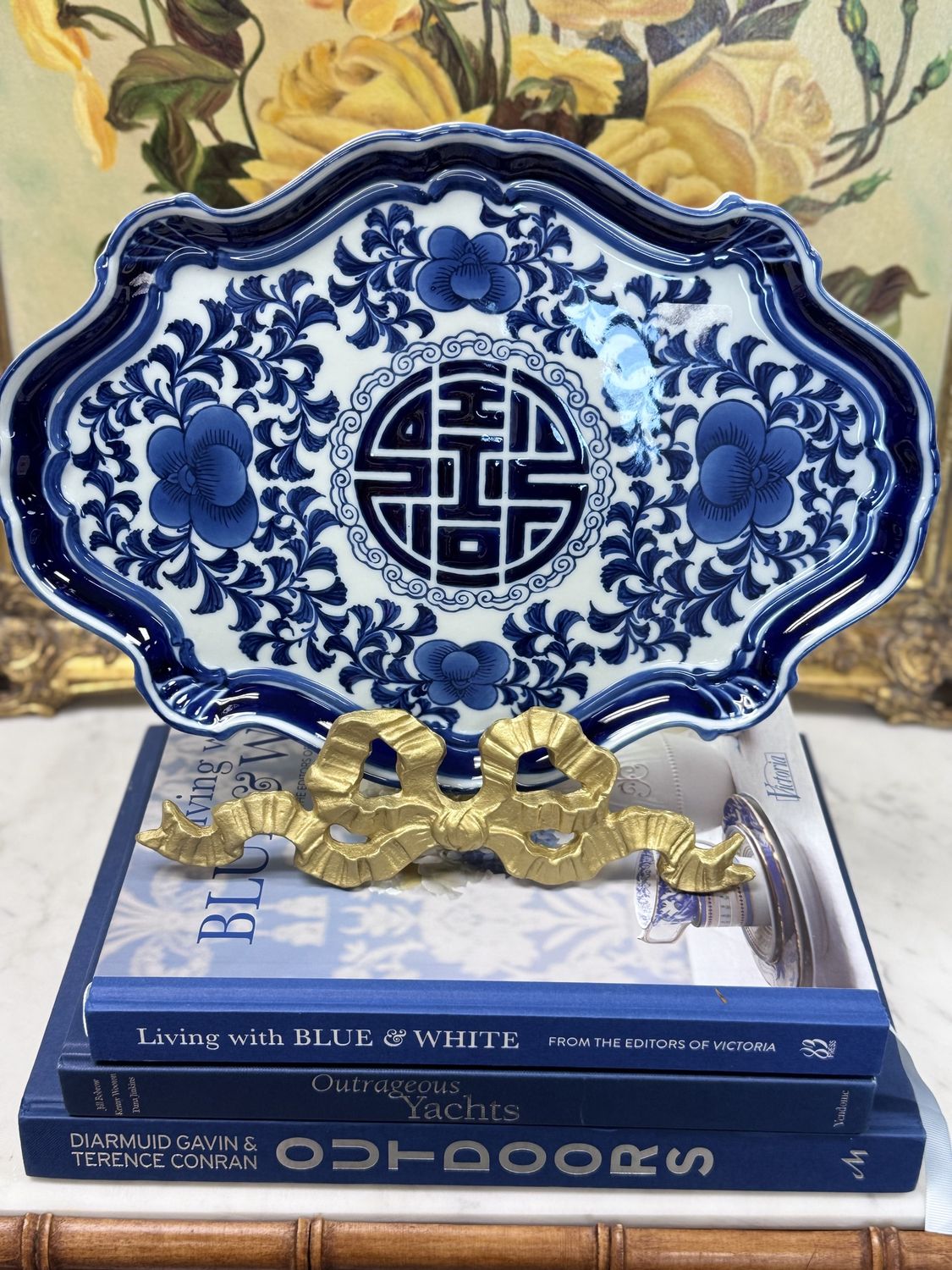 Blue and White Platter