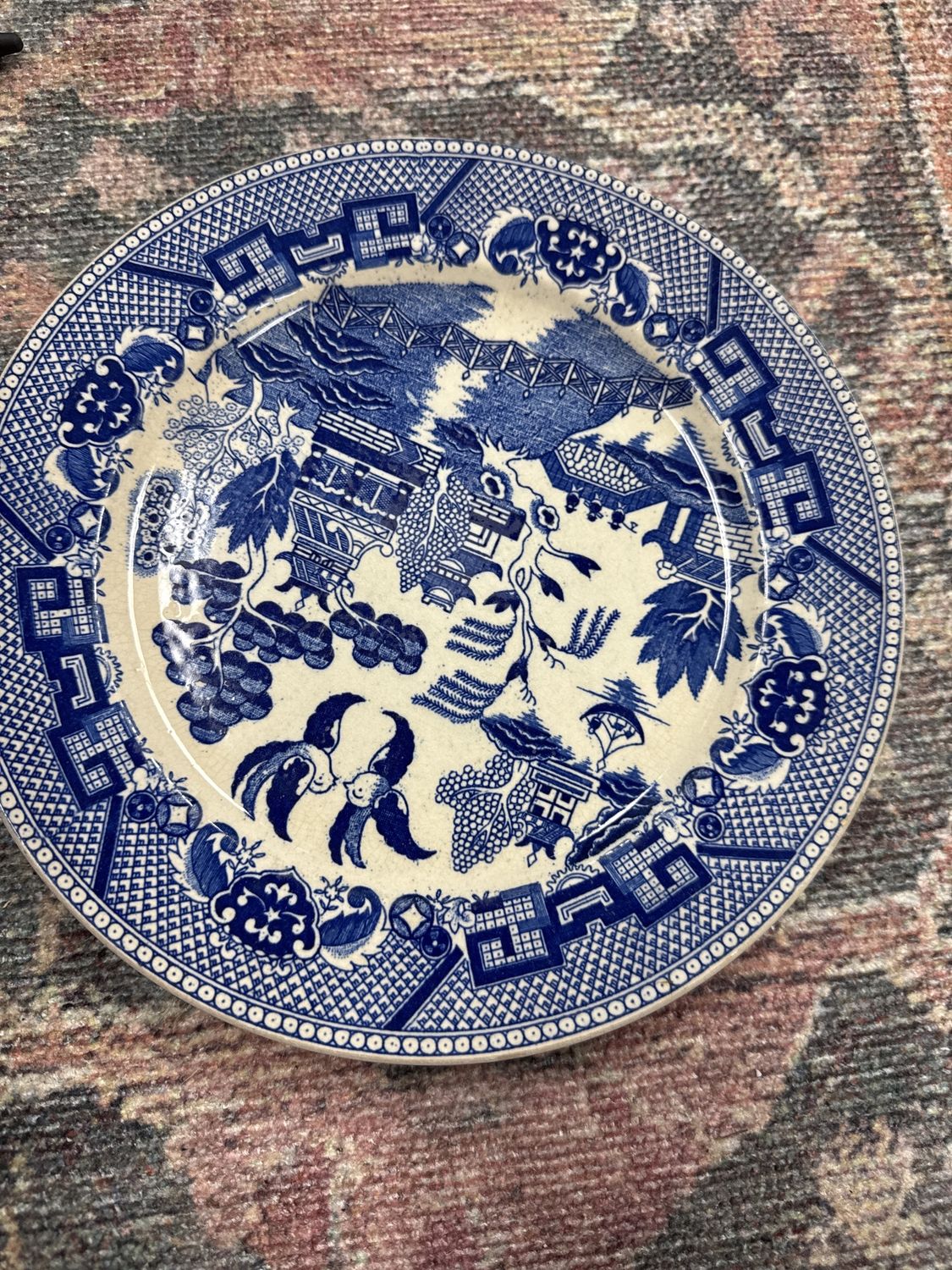 Blue Willow Japanese plate