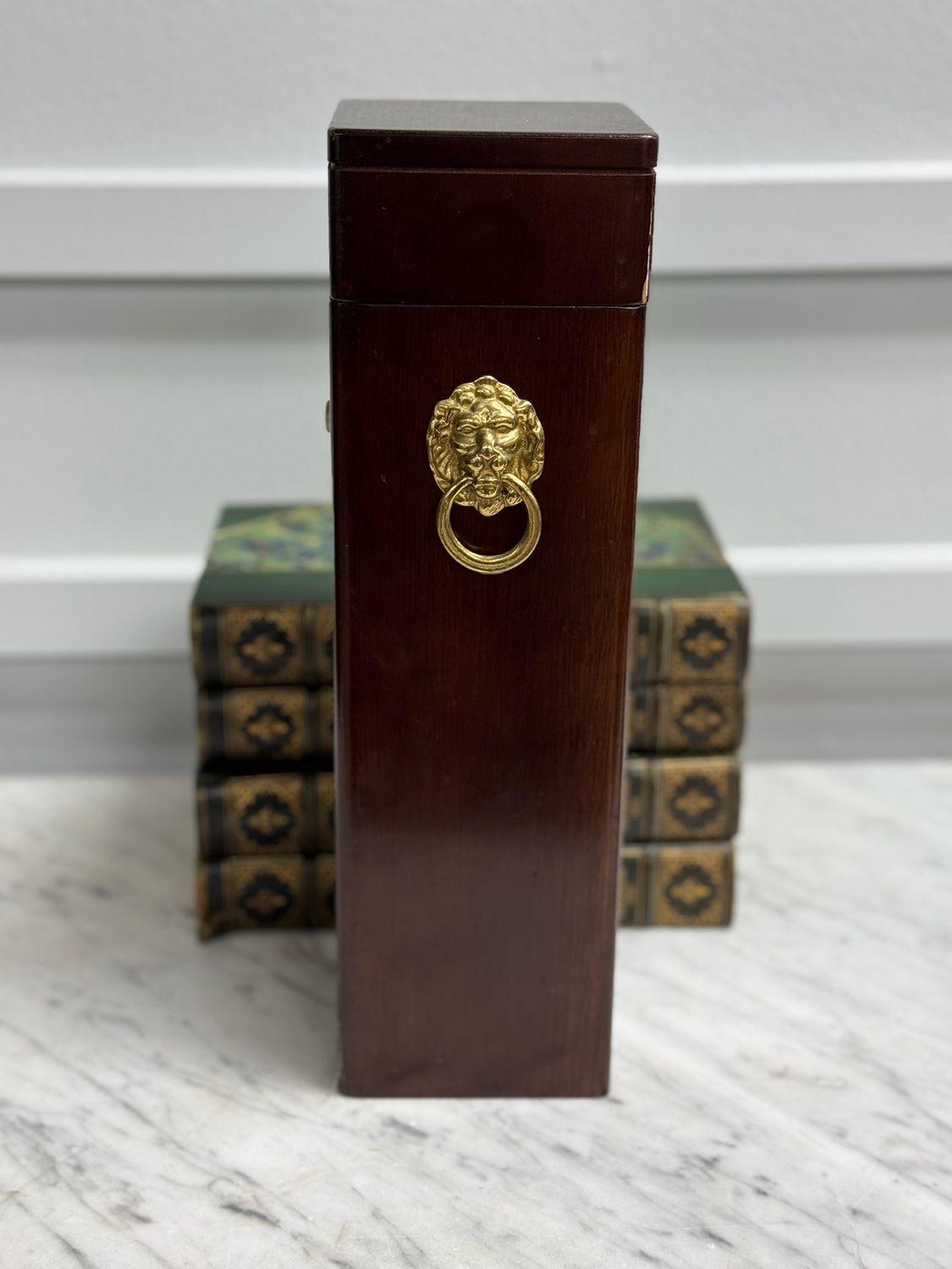 Lionhead matchbox holder