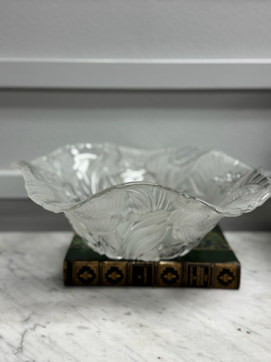 Mikasa Pressed glass bowl
