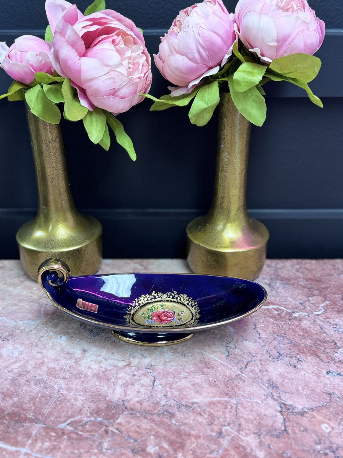 Halbach Cobalt Blue Porcelain Dish