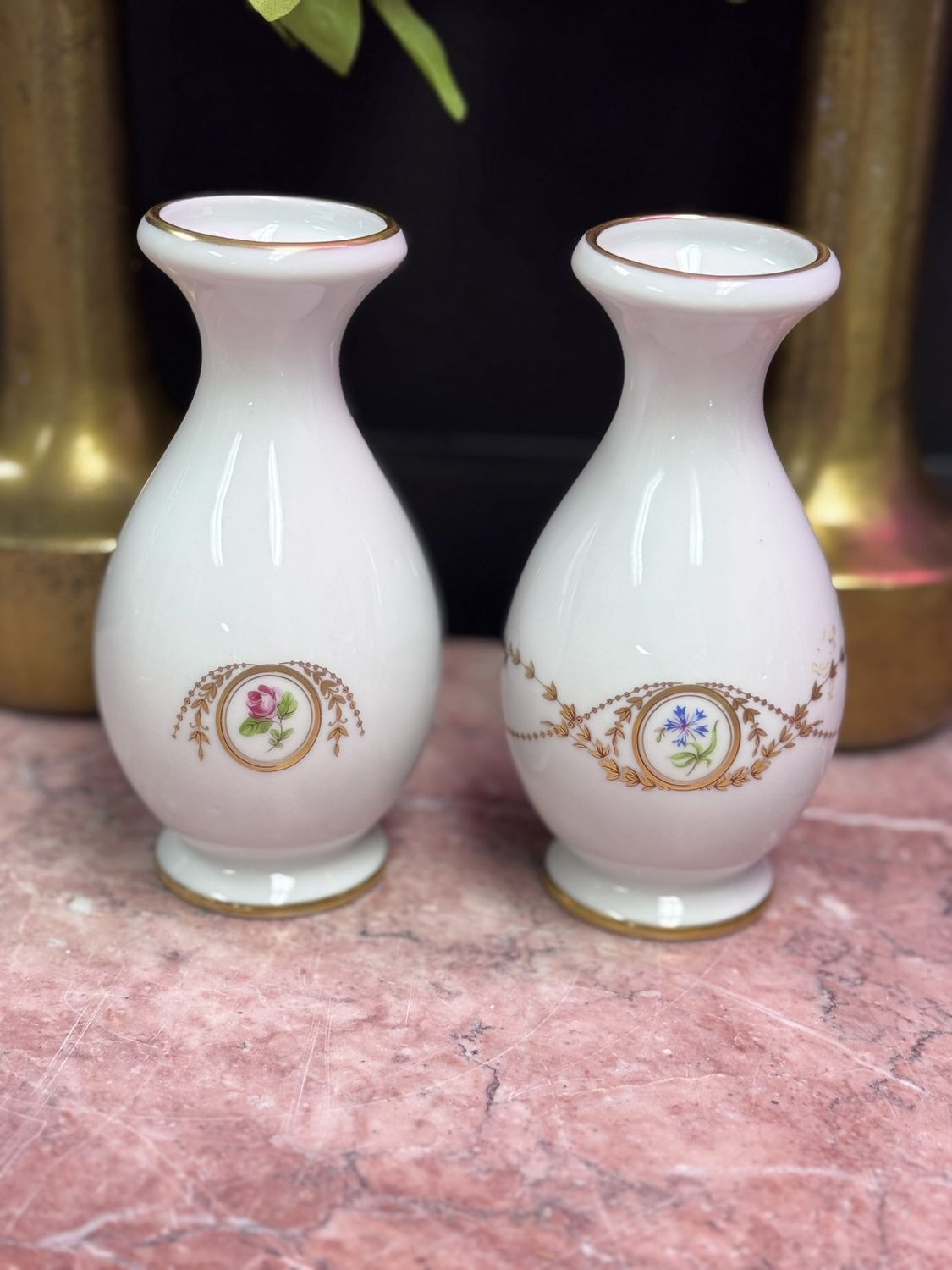 Vintage Limoges Castel Bud Vase