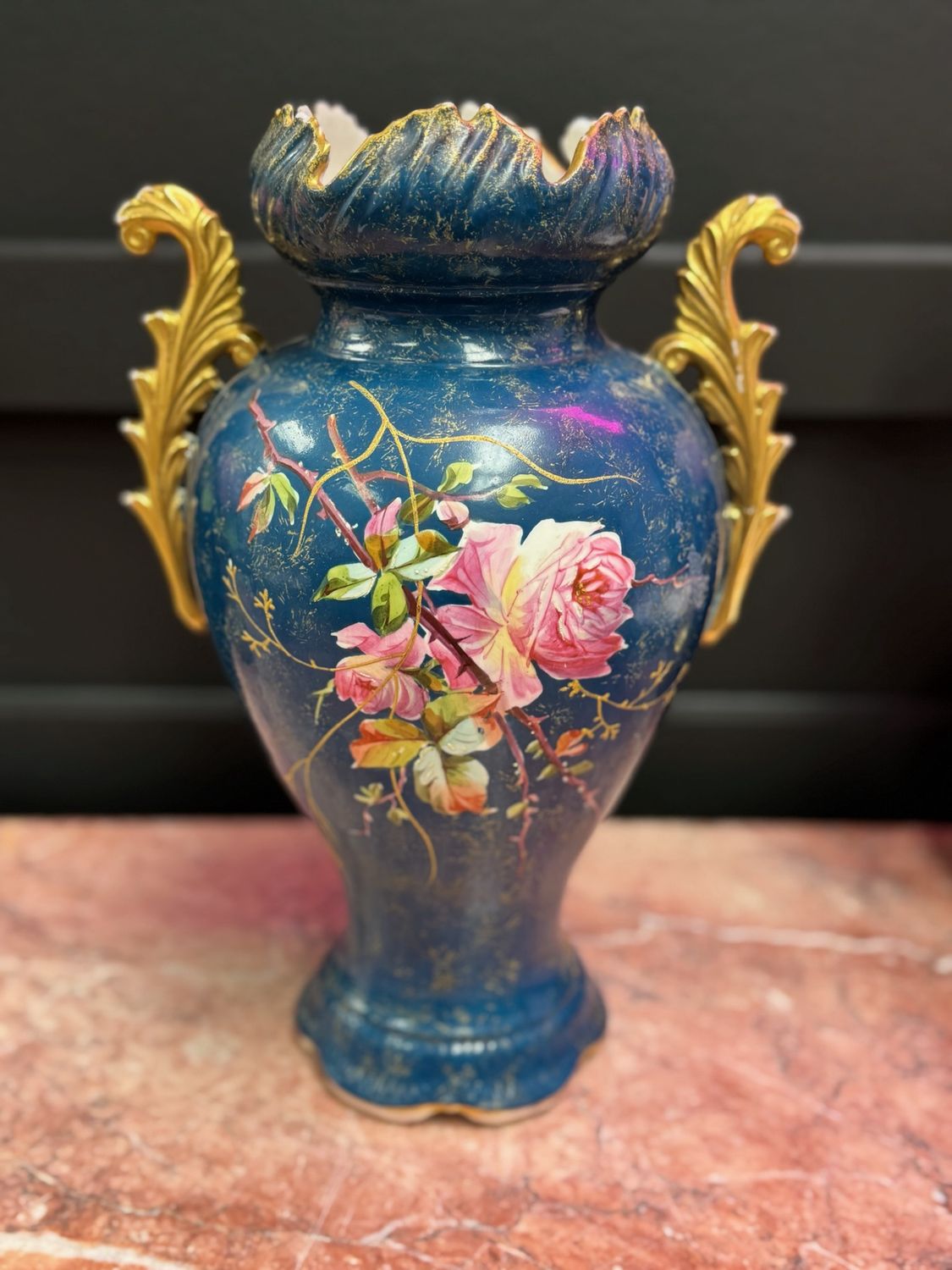 Antique Limoges Porcelain Vase