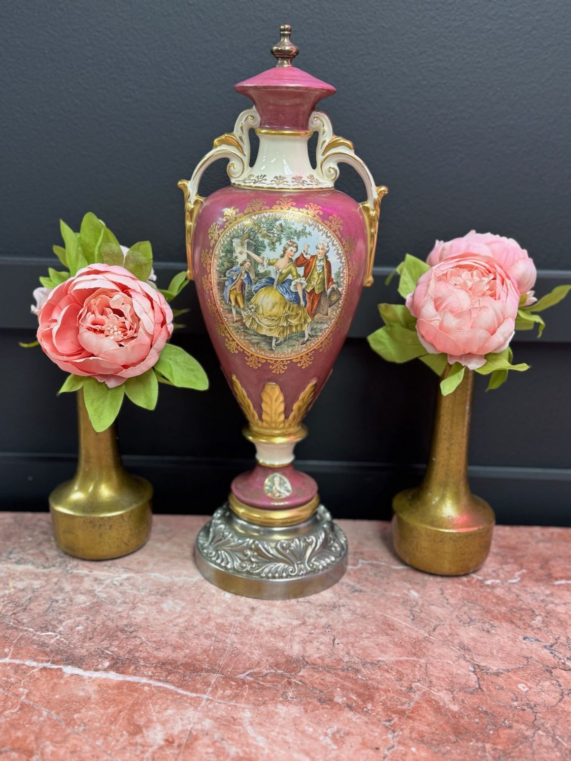 Elegant Antique Porcelain Urn Vase