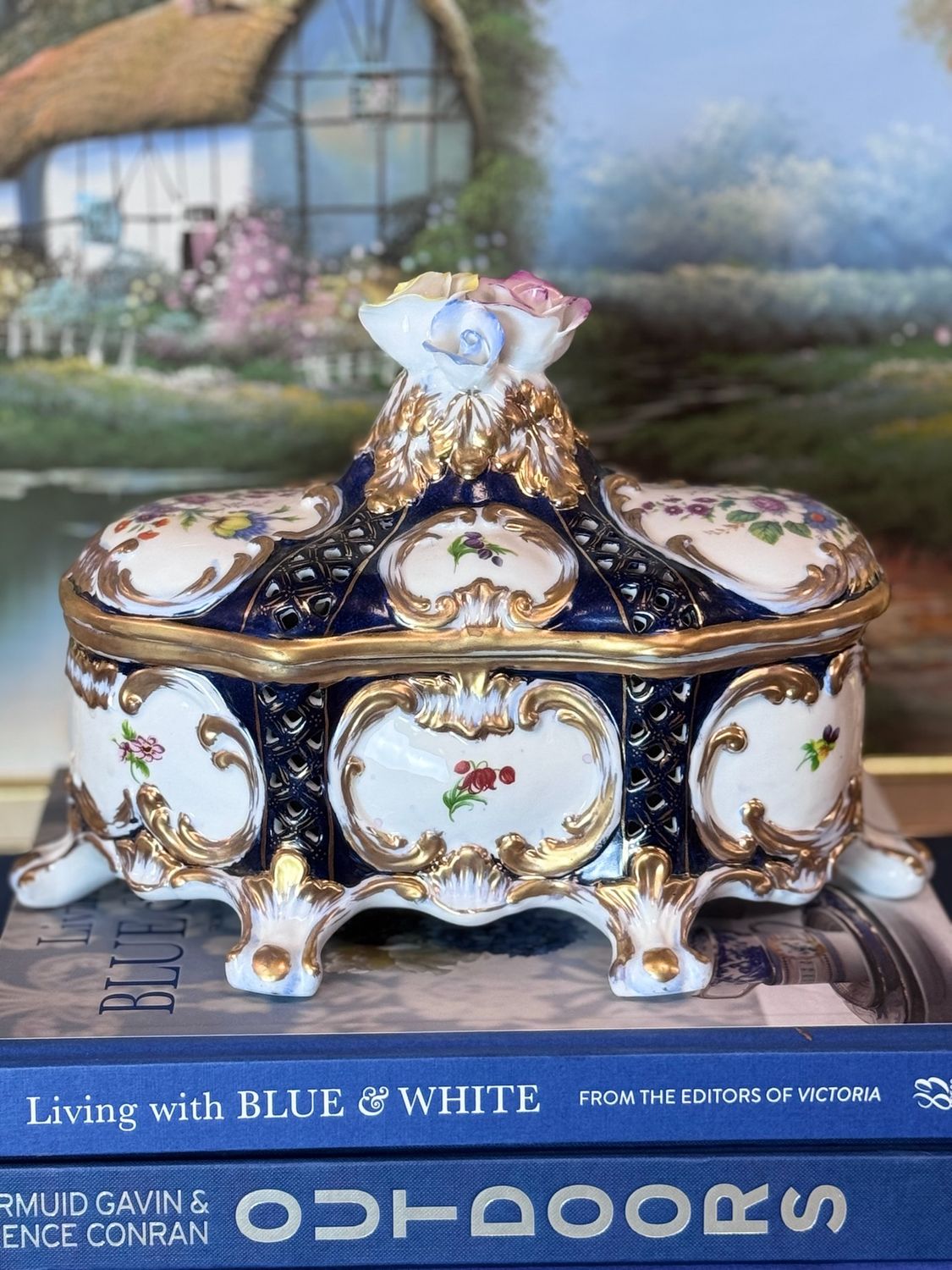 Rudolstadt Dresden porcelain box