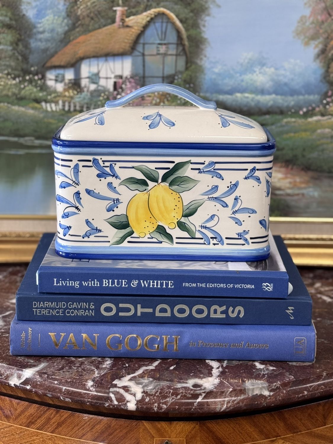 Vintage Lemon Bread Box