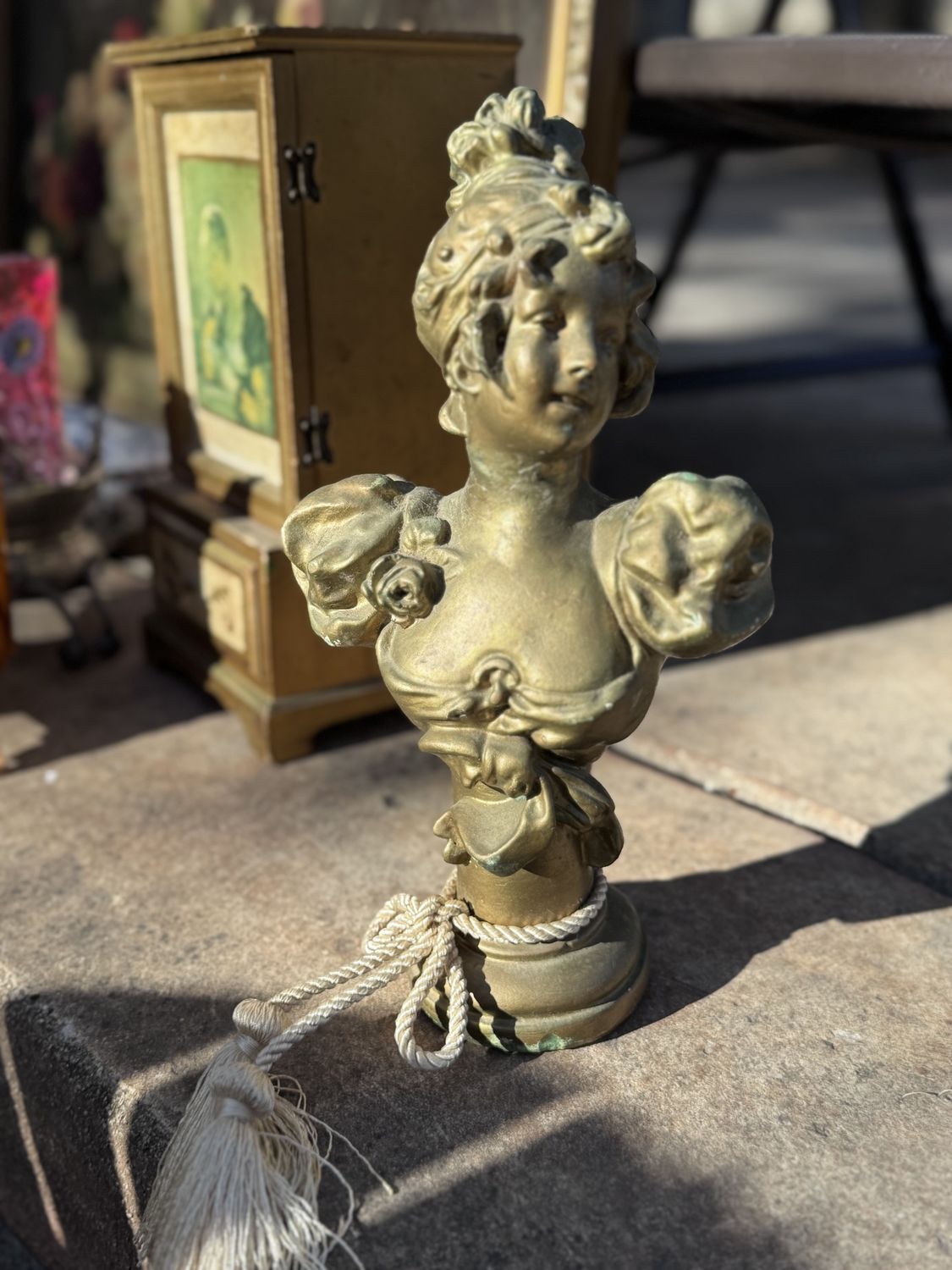 Ceramic bronze bust