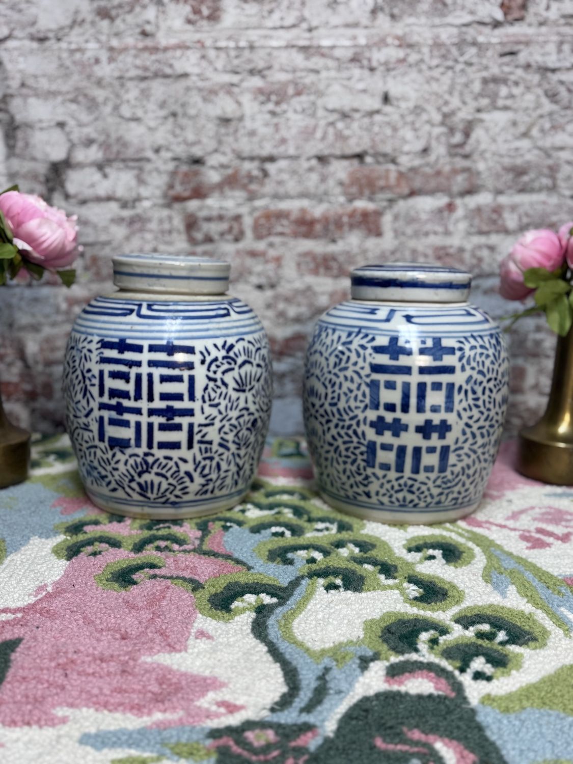 Vintage Double Happiness Jar