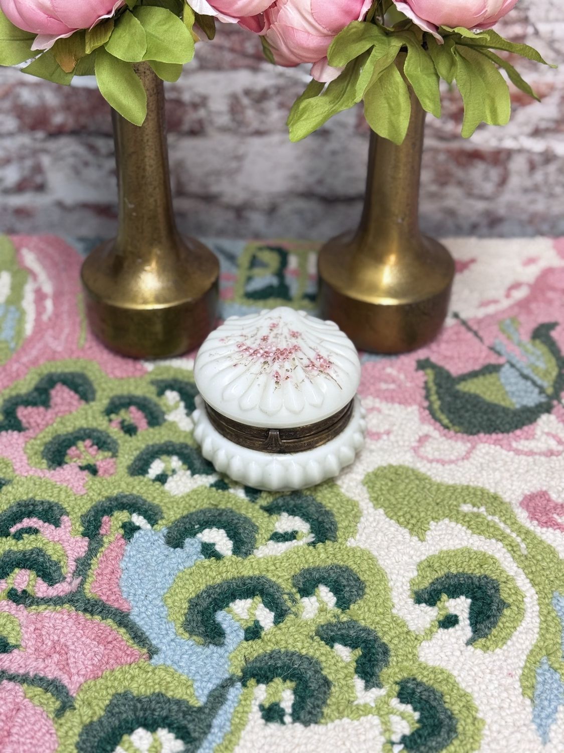 Antique Wave Crest Dresser Box