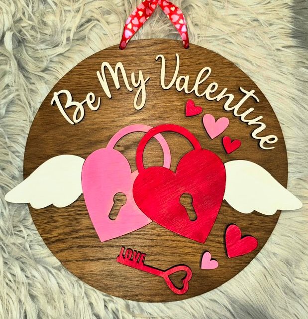 &quot;Be My Valentine&quot; Valentine Decor for Door or Wall