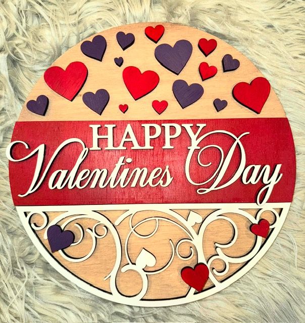 &quot;Happy Valentines Day&quot; Valentine Decor for Door or Wall
