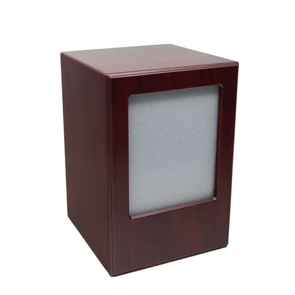 200 Cubic Inch Wooden Cherry Urn (Photo or Engraved Acrylic)