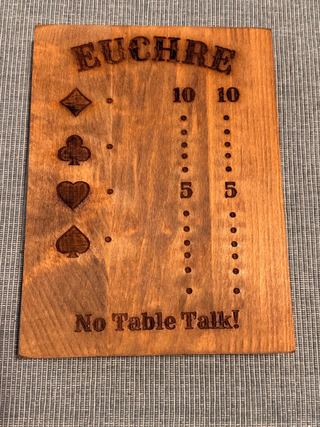 Euchre Scoreboard  - Manistee Cabin