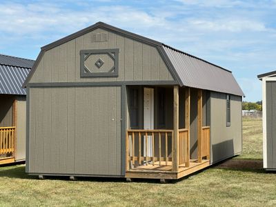 12x32 Lofted Corner Porch #01564