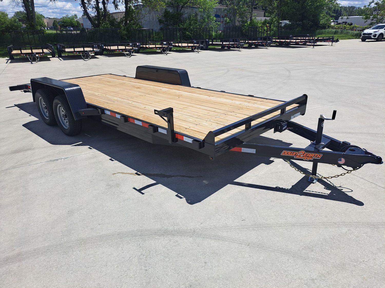 2025 DownEarth 82" x 20' Tandem Axle 7k Car Hauler