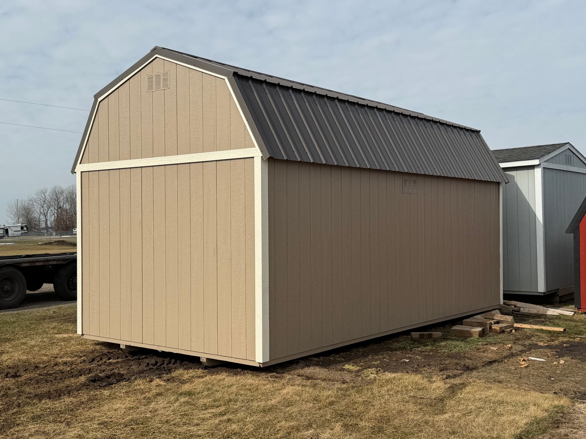 10x20 Lofted Garden Shed #01934