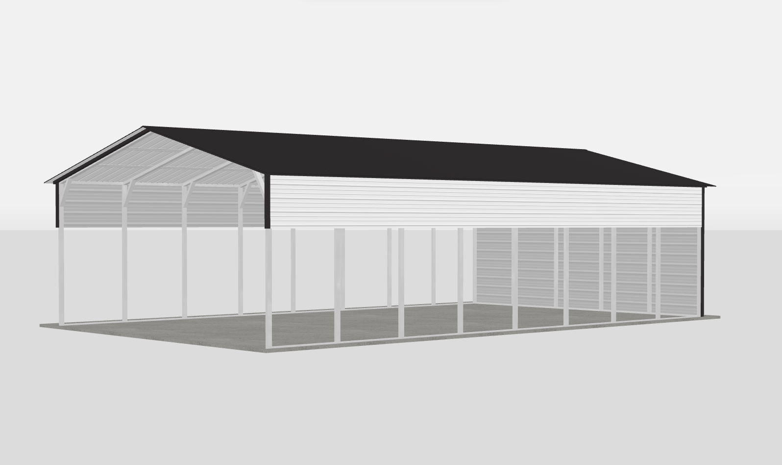 24x40x10 Standard Carport