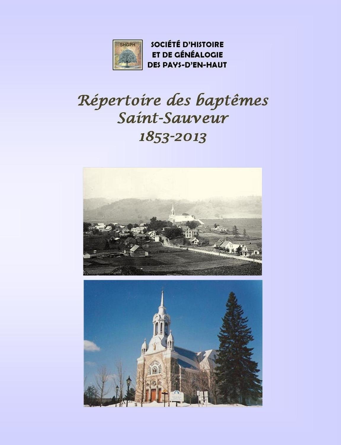 Répertoire des naissances de Saint-Sauveur 1853-2013