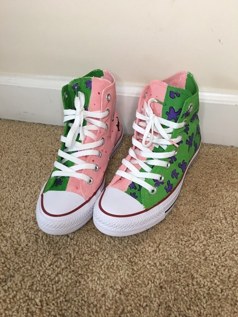 Custom Design High-Top Converse By Journey Madison