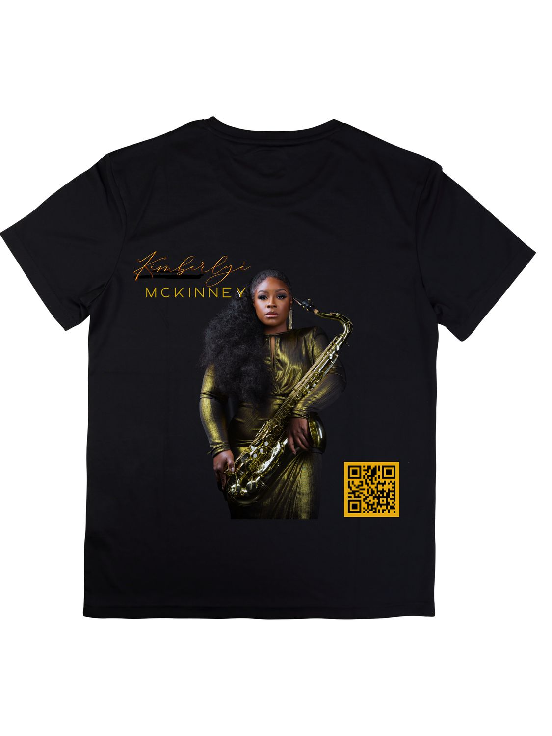 Black Website QR code T-Shirt