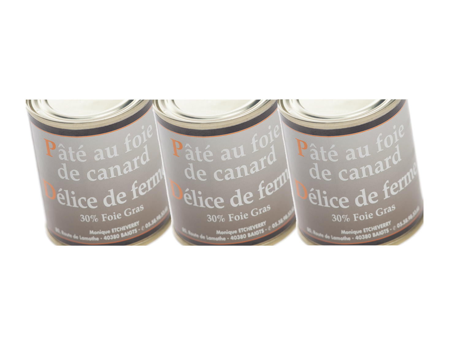 Lot de 3 Pâtés &quot;Délice de Ferme&quot; 130 g